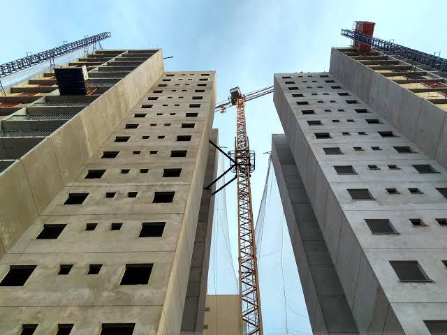 Vista aérea de empreendimento em execução